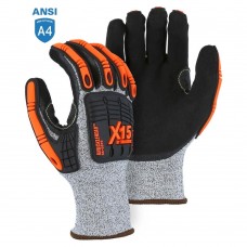 Majestic 35-5575 X15 Cut & Impact Resistant Glove with Sandy Nitrile Coating