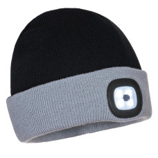 B034 - Two Tone LED Rechargeable Beanie