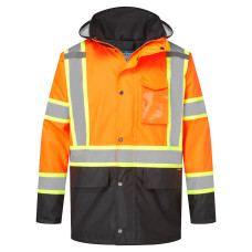 CA369 - Hi-Vis X Back Contrast Winter Traffic Jacket