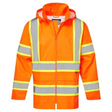 CA400 - Hi-Vis X Back Contrast Tape Rain Jacket